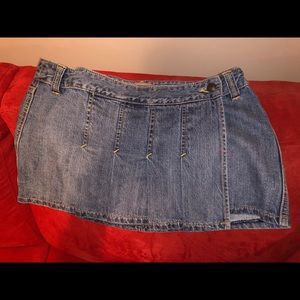 COPY - Abercrombie and Fitch denim mini skirt